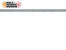 Tablet Screenshot of holztechnikmuseum.de